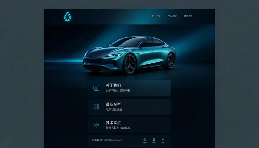 明沣助力某新能源品牌官网改版，转化率提升45%